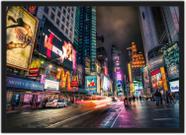 Quadro Decorativo Cidade Nova Iorque Times Square Decoração De Salas Com Moldura