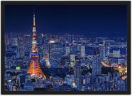 Quadro Decorativo Cidade Tóquio Japão Decoração De Salas Com Moldura