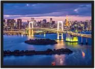 Quadro Decorativo Cidade Tóquio Japão Decoração De Salas Com Moldura Quadro Decorativo Cidade Tóquio Japão Decoração De Salas Com Moldura