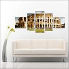 Quadro Decorativo Cidades Coliseu Roma Itália Salas Interiores Decoração TT1