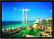 Quadro Decorativo Cidades Dubai Emirados Árabes Unidos Paisagem Quartos Salas Com Moldura RC169