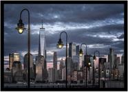 Quadro Decorativo Cidades Nova York EUA Paisagem Quartos Salas Com Moldura RC073