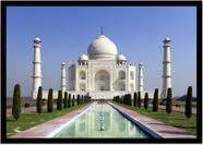 Quadro Decorativo Cidades Países Taj Mahal Índia Religiosos Paisagem Lojas Salas Com Moldura RC116