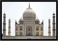 Quadro Decorativo Cidades Países Taj Mahal Índia Religiosos Paisagem Lojas Salas Com Moldura RC118