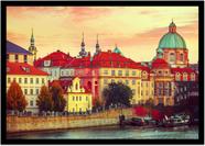 Quadro Decorativo Cidades Praga Chéquia Tchéquia Paisagem Empresas Quartos Salas Com Moldura RC100