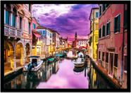 Quadro Decorativo Cidades Veneza Itália Paisagem Salas Quartos Com Moldura RC002