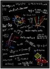 Quadro Decorativo Ciências Matemática Fórmulas Números Decoração Com Moldura G03