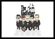 Quadro Decorativo Cinema O Poderoso Chefão The Godfather Filmes Quartos Salas Com Moldura RC011