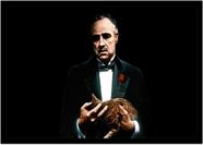 Quadro Decorativo Cinema O Poderoso Chefão The Godfather Filmes Quartos Salas Com Moldura RC024