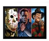 Quadro Decorativo Cinema Terror Jason Fred Leterface 42x29cm
