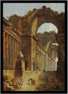 Quadro Decorativo Clássicos As Fontes Hubert Robert (1787) Salas Escritórios Com Moldura RC029