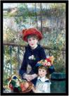 Quadro Decorativo Clássicos Duas Irmãs Renoir (1881) Salas Escritórios Com Moldura RC030