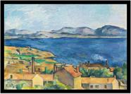 Quadro Decorativo Clássicos Marselha Paul Cézanne (1885) Quartos Salas Escritórios Com Moldura RC025