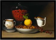 Quadro Decorativo Clássicos Natureza Morta Raphaelle Peale (1822) Quartos Salas Com Moldura RC019
