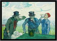 Quadro Decorativo Clássicos Os Bebedores Vincent Van Gogh (1890) Quartos Salas Com Moldura RC008
