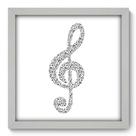 Quadro Decorativo - Clave de Sol - 33cm x 33cm - 093qdgb