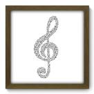Quadro Decorativo - Clave de Sol - 33cm x 33cm - 093qdgm