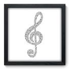 Quadro Decorativo - Clave de Sol - 33cm x 33cm - 093qdgp