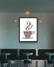 Quadro Decorativo Coffee Time - 70x50cm