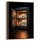Quadro decorativo Cofre Iluminado das Fortunas Guardadas - Art Canvas