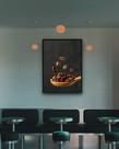 Quadro Decorativo Colher Grãos de Café - 70x50cm