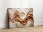 Quadro Decorativo com Moldura Acrilico Cristal Luxo Vidro Abstrato Curvas 3D para Sala de Estar, Quarto e Escritório, Hall Horizontal Quadro Decorativo com Moldura Acrilico Cristal Luxo Vidro Abstrato Curvas 3D para Sala de Estar, Quarto e Escritório, Hall Horizontal