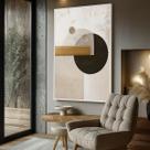 Quadro Decorativo com Moldura Caixa Abstrato Moderno para parede Sala, Quarto e Escritório Quadro Decorativo com Moldura Caixa Abstrato Moderno para parede Sala, Quarto e Escritório