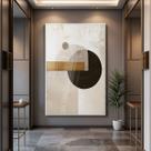 Quadro Decorativo com Moldura e Acrilico Cristal semelhante Vidro Abstrato Moderno para Sala de estar, Quarto, Hall e Escritório Quadro Decorativo com Moldura e Acrilico Cristal semelhante Vidro Abstrato Moderno para Sala de estar, Quarto, Hall e Escritório