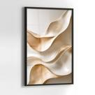 Quadro Decorativo com Moldura e Acrilico Cristal semelhante Vidro Abstrato Relevo para Sala de estar, Quarto, Hall e Escritório