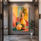 Quadro Decorativo com Moldura e Acrilico Cristal semelhante Vidro Vaso Abstrato para Sala de estar, Quarto, Hall e Escritório Quadro Decorativo com Moldura e Acrilico Cristal semelhante Vidro Vaso Abstrato para Sala de estar, Quarto, Hall e Escritório