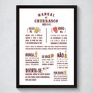 Quadro Decorativo Com Moldura Manual Do Churrasco