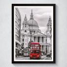 Quadro Decorativo Com Moldura Routemaster Londres