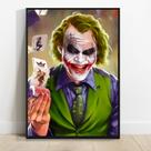 Quadro Decorativo Coringa DC Comics Arte Pop em MDF 60x90cm Pronto para Pendurar