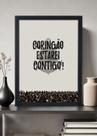 Quadro Decorativo Corinthians Estarei Contigo - Com vidro