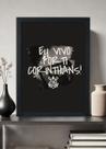 Quadro Decorativo Corinthians Eu Vivo por ti - Com vidro