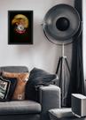 Quadro Decorativo Corinthians mascote campeao - Com Vidro Tamanho:21cm x 30cm (A4)