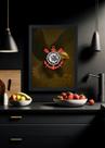 Quadro Decorativo Corinthians meu glorioso - Com Vidro Tamanho:21cm x 30cm (A4)