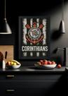 Quadro Decorativo Corinthians Paulista Grandioso - Com Vidro Tamanho:21cm x 30cm (A4)