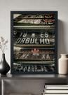 Quadro Decorativo Corinthians Tu és Orgulho - Com vidro Tamanho:21cm x 30cm (A4)