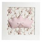 Quadro Decorativo Corôa Rosa Quarto Bebê Infantil Menina Quadro Decorativo Corôa Rosa Quarto Bebê Infantil Menina
