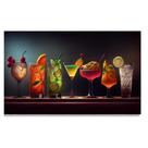 Quadro Decorativo Cozinha Bares Bebidas Drinks 60x40