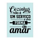 Quadro Decorativo Cozinha Forma De Amar 30x40cm Cantinho Gourmet