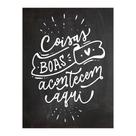 Quadro Decorativo Cozinha Frase Coisas Boas 30x40cm Cantinho Gourmet