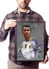 Quadro Decorativo Cr7 Arte Cristiano Ronaldo 42x29cm