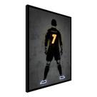 Quadro Decorativo Cr7 Cristiano Ronaldo Jogador De Futebol Arte Bola