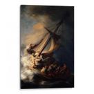 Quadro decorativo Cristo em uma tempestade no Mar da Galiléia - Rembrandt Harmens van Rijn (1633) - Art Canvas