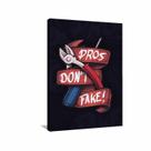 Quadro decorativo CSGO Pros Don't Fake - Tela em Tecido