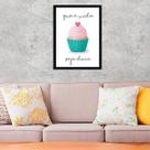 Quadro Decorativo CupCake - Que a Vida Seja Doce Quadro Decorativo CupCake - Que a Vida Seja Doce