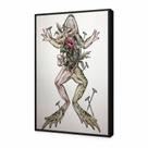 Quadro decorativo curso de medicina anatomia do sapo com moldura 60x4
