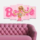 Quadro Decorativo da Barbie Mosaico 115x60